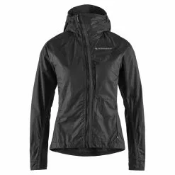 Klättermusen Ansur Hooded Wind Jacket W's Raven Black
