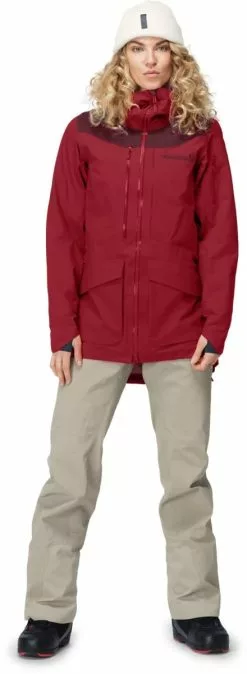 Norrøna Tamok Gore-Tex Pro Jacket W's Rhubarb -Vinterklær Salg 2023 1217 19 5700 model f 8225fe372d