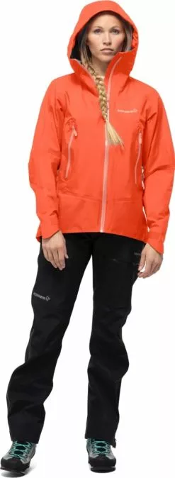 Norrøna Falketind Gore-Tex Jacket W's Orange Alert -Vinterklær Salg 2023 1804 21 5620 model f 6f3931aeab