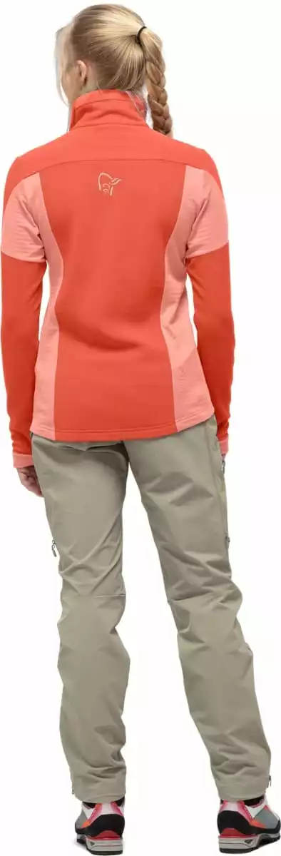 Norrøna Falketind Warm1 Jacket (W) Orange Alert/Peach Amber 4 Norrøna Falketind Warm1 Jacket (W) Orange Alert/Peach Amber - Bilde 2