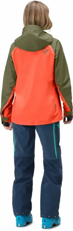 Norrøna Lyngen Gore-Tex Jacket W's Olive Night/Orange Alert -Vinterklær Salg 2023 2014 21 3313 model b 1e61d89448