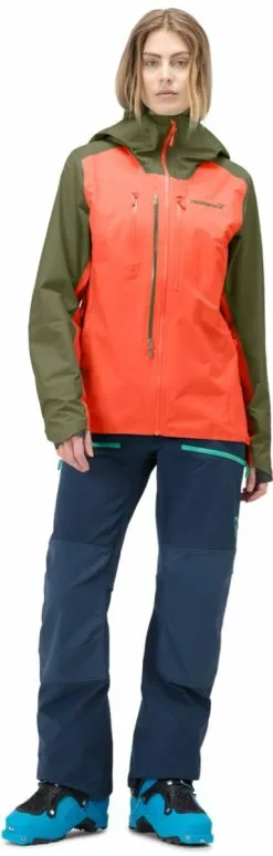 Norrøna Lyngen Gore-Tex Jacket W's Olive Night/Orange Alert -Vinterklær Salg 2023 2014 21 3313 model f 26bcfb5383