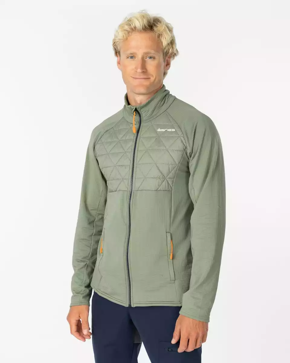 Åsnes Varde Jacket Fleece Olive Grey 5 Åsnes Varde Jacket Fleece Olive Grey - Bilde 3