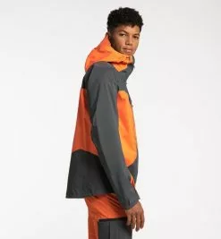 Haglöfs Spitz Jacket Men Flame Orange/Magnetite -Vinterklær Salg 2023 FS169558 3 eefb9603e9