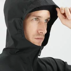 Salomon Outrack 2.5l Jacket M Black -Vinterklær Salg 2023 LC1703300 7 MOD outrack25ljkt black adjustablehood mjpgcq5damweb12001200 75c7410a7e