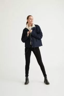 Duer Performance Denim Sherpa Jacket Rinse -Vinterklær Salg 2023 PerformanceDenimSherpaJacket Rinse 1 8b99adb905