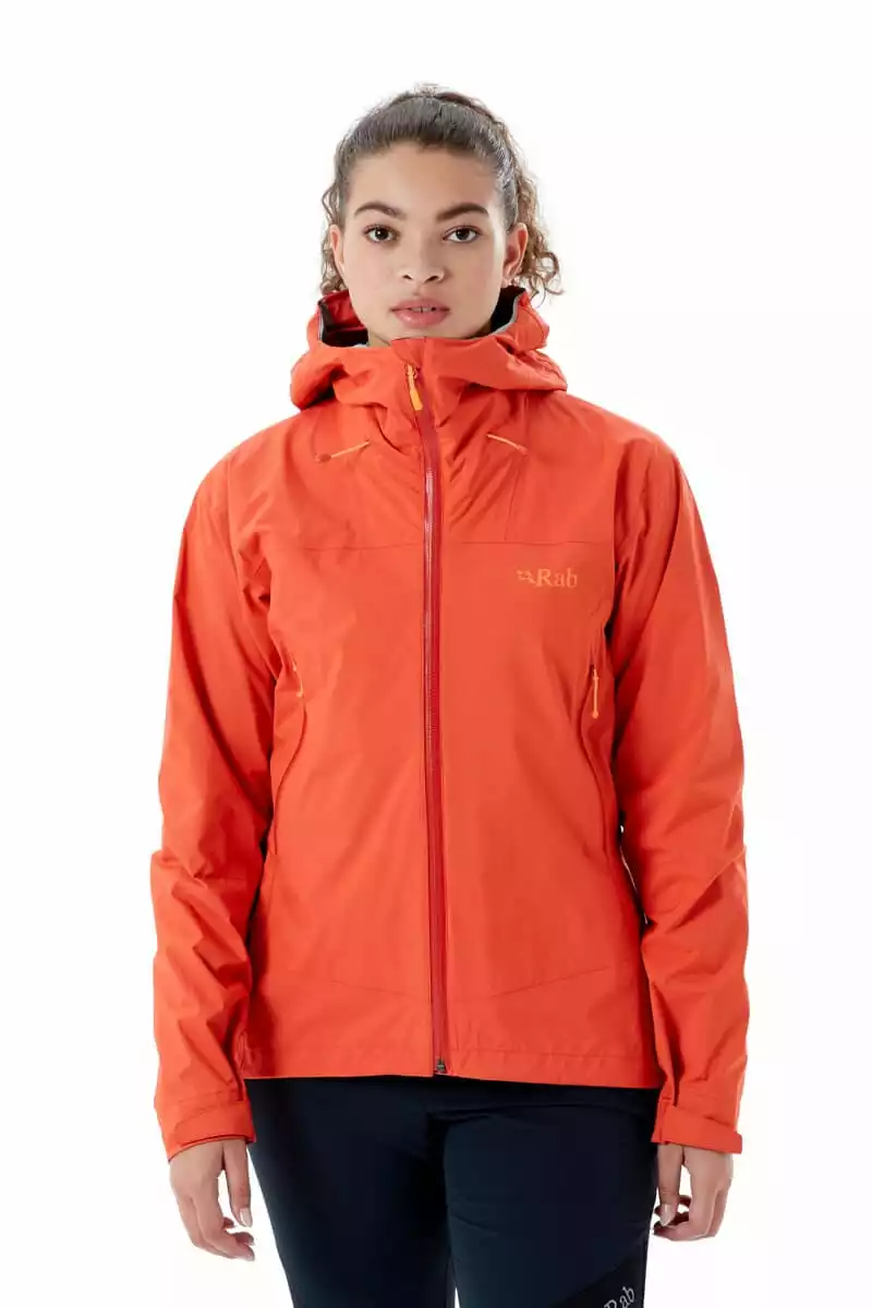 Rab Downpour Plus 2.0 Jacket Wmns Red Grapefruit 4 Rab Downpour Plus 2.0 Jacket Wmns Red Grapefruit - Bilde 2