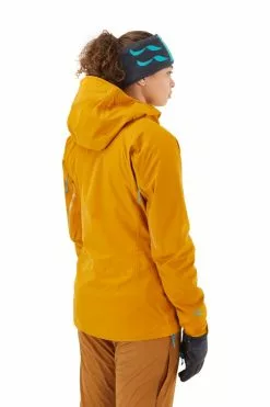 Rab Khroma Kinetic Jacket Wmns Dark Butternut -Vinterklær Salg 2023 Womens Khroma Kinetic Jacket DarkButternut QWG 60 Dbn back on model 89054ca6da